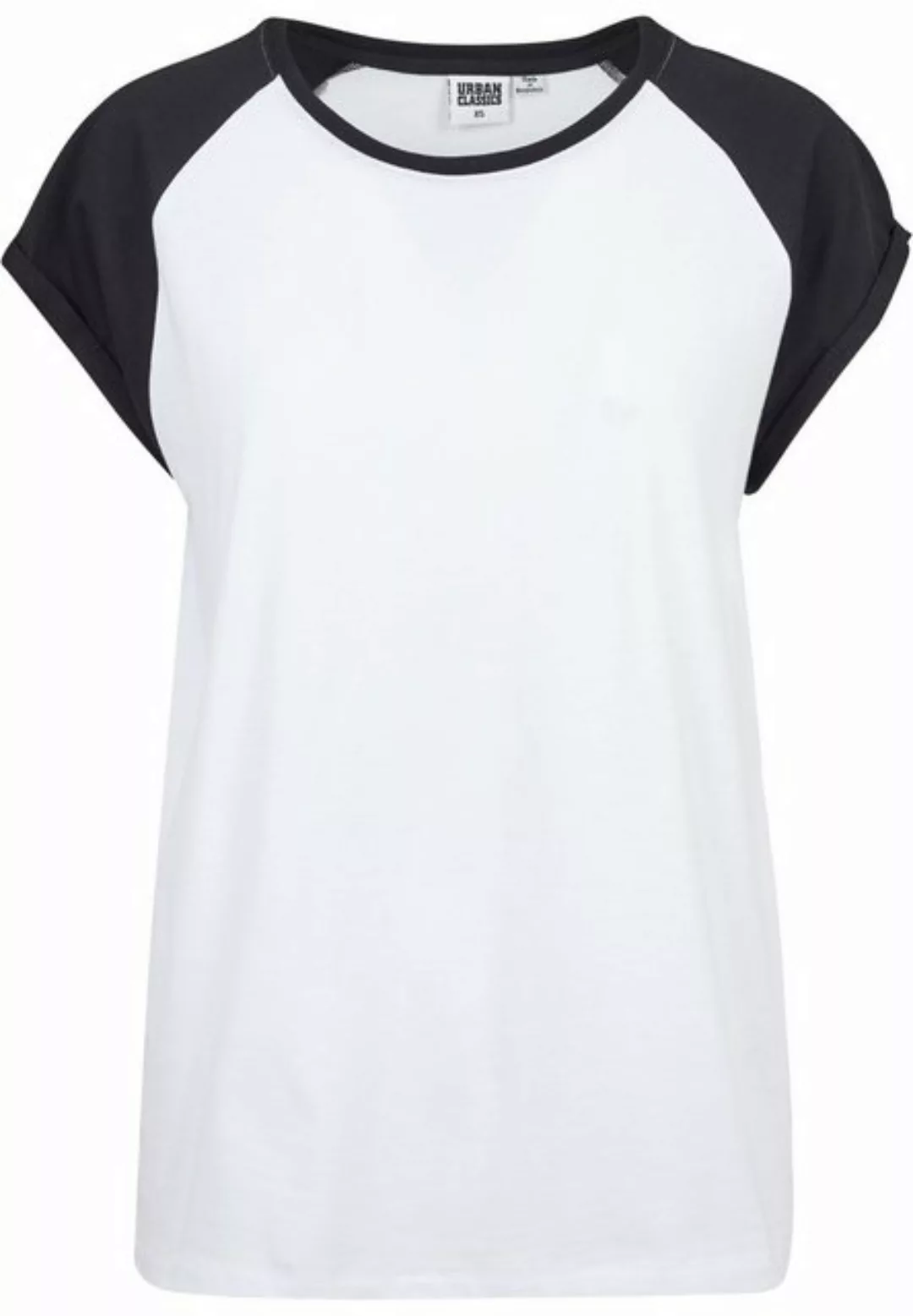 URBAN CLASSICS Kurzarmshirt Urban Classics Damen Ladies Contrast Raglan Tee günstig online kaufen