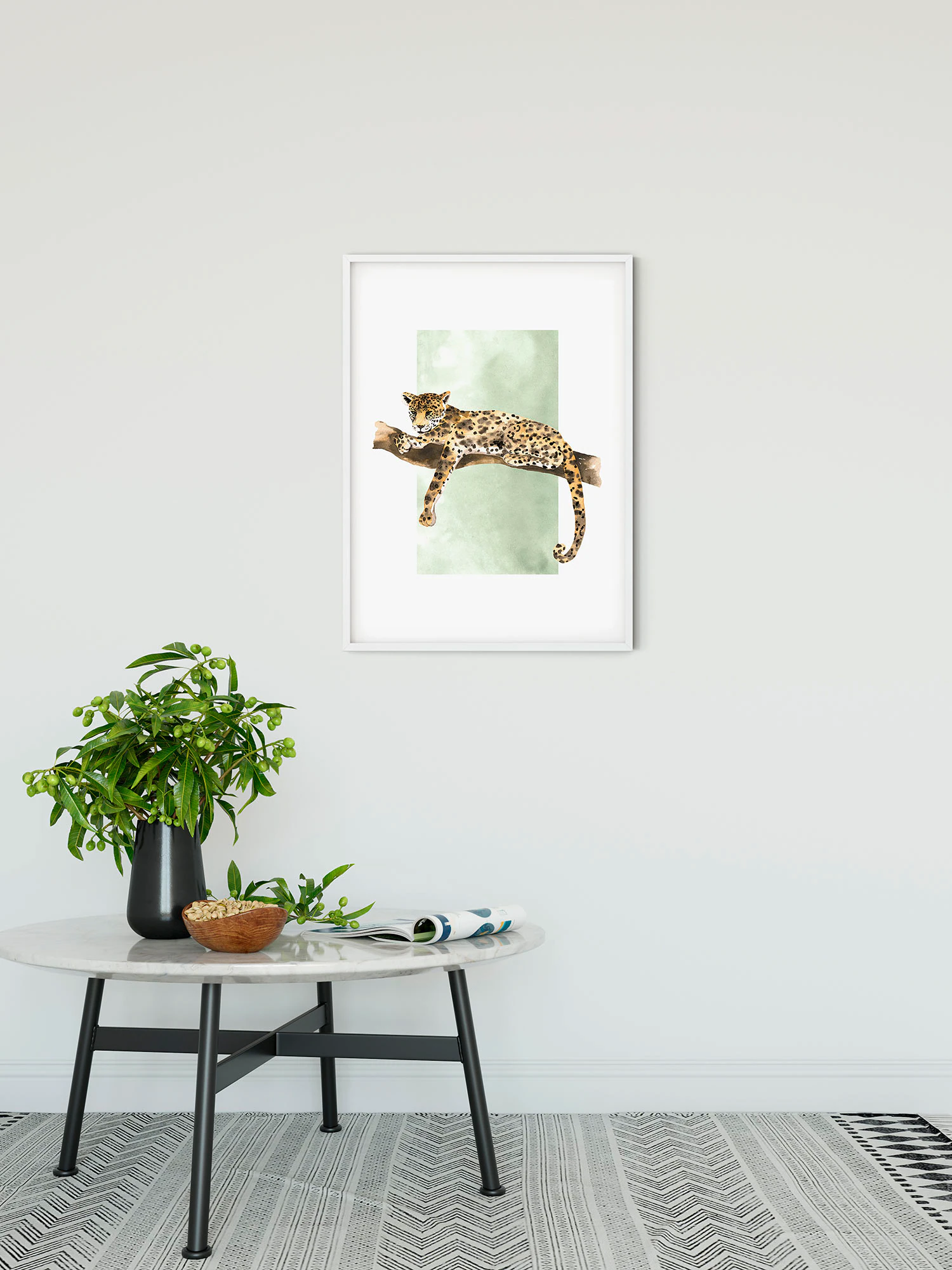 Komar Bild "Lazy Leopard", Natur, (1 St.), Wandbild zur Dekoration - ohne R günstig online kaufen