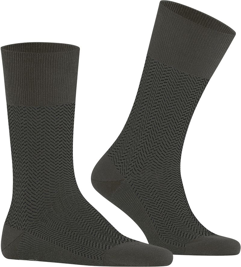 Falke Airport Herringstripe Socke Army - Größe 43-46 günstig online kaufen