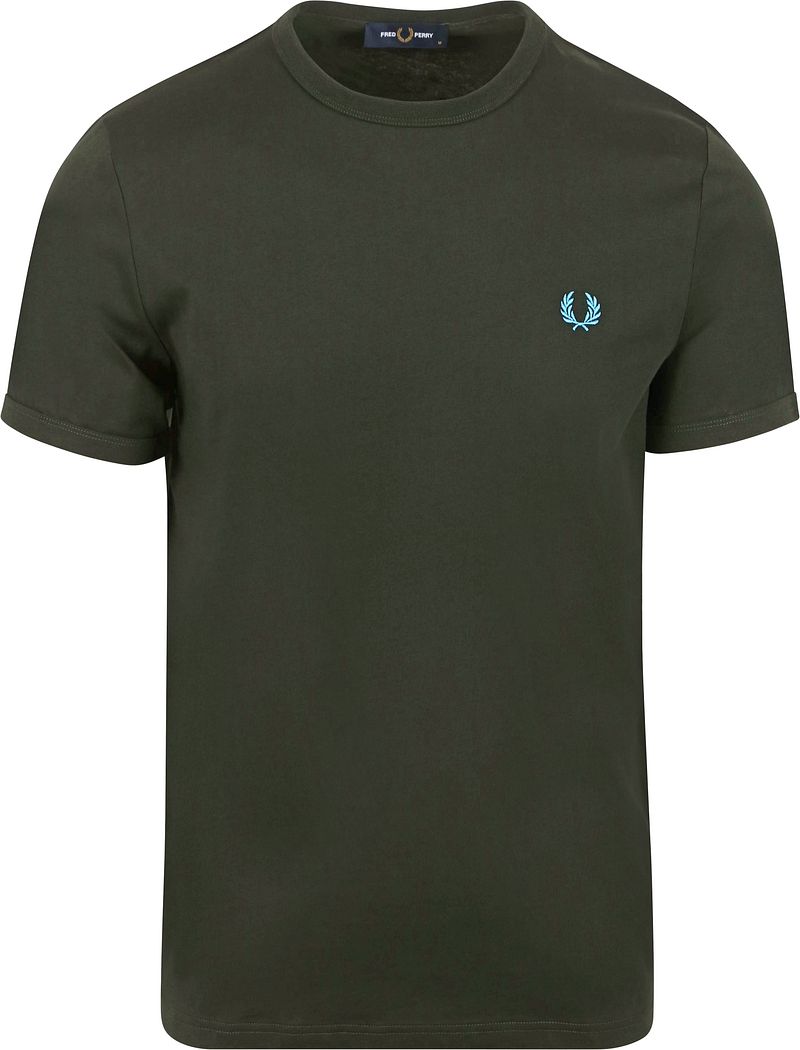 Fred Perry Ringer T-Shirt Grün T61 - Größe XL günstig online kaufen