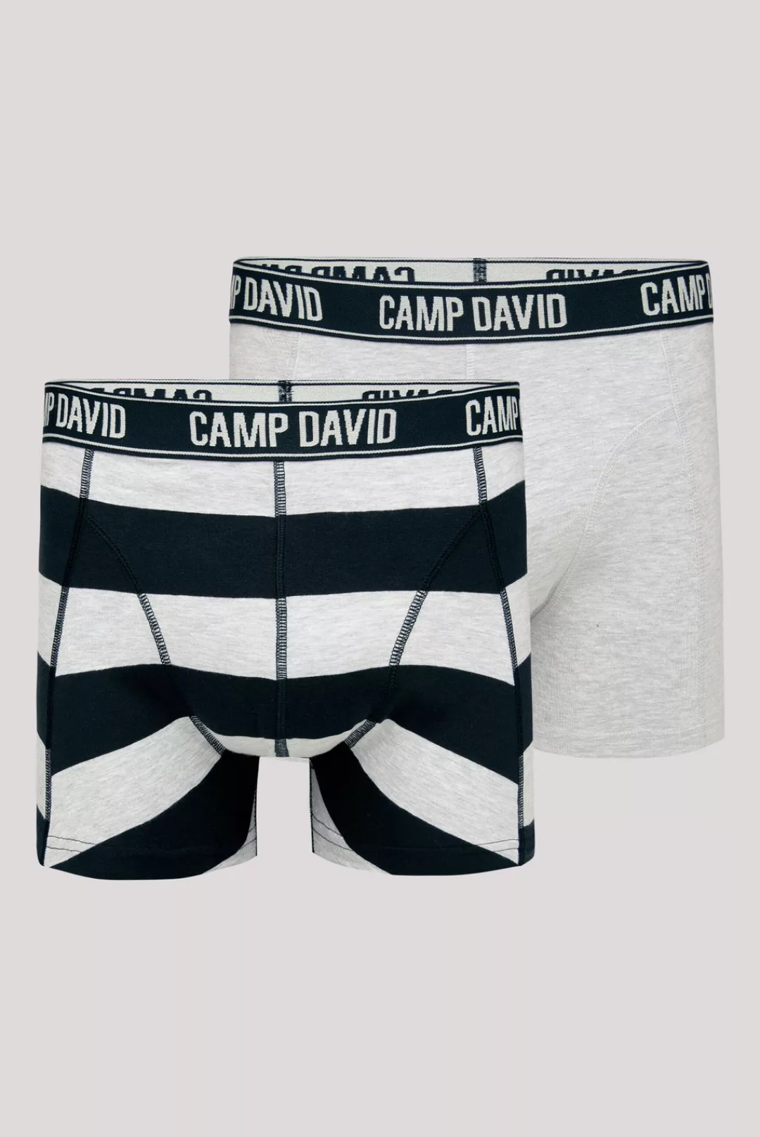 CAMP DAVID Boxershorts, (Packung, 2 St.), im 2er- Pack mit Logobund günstig online kaufen