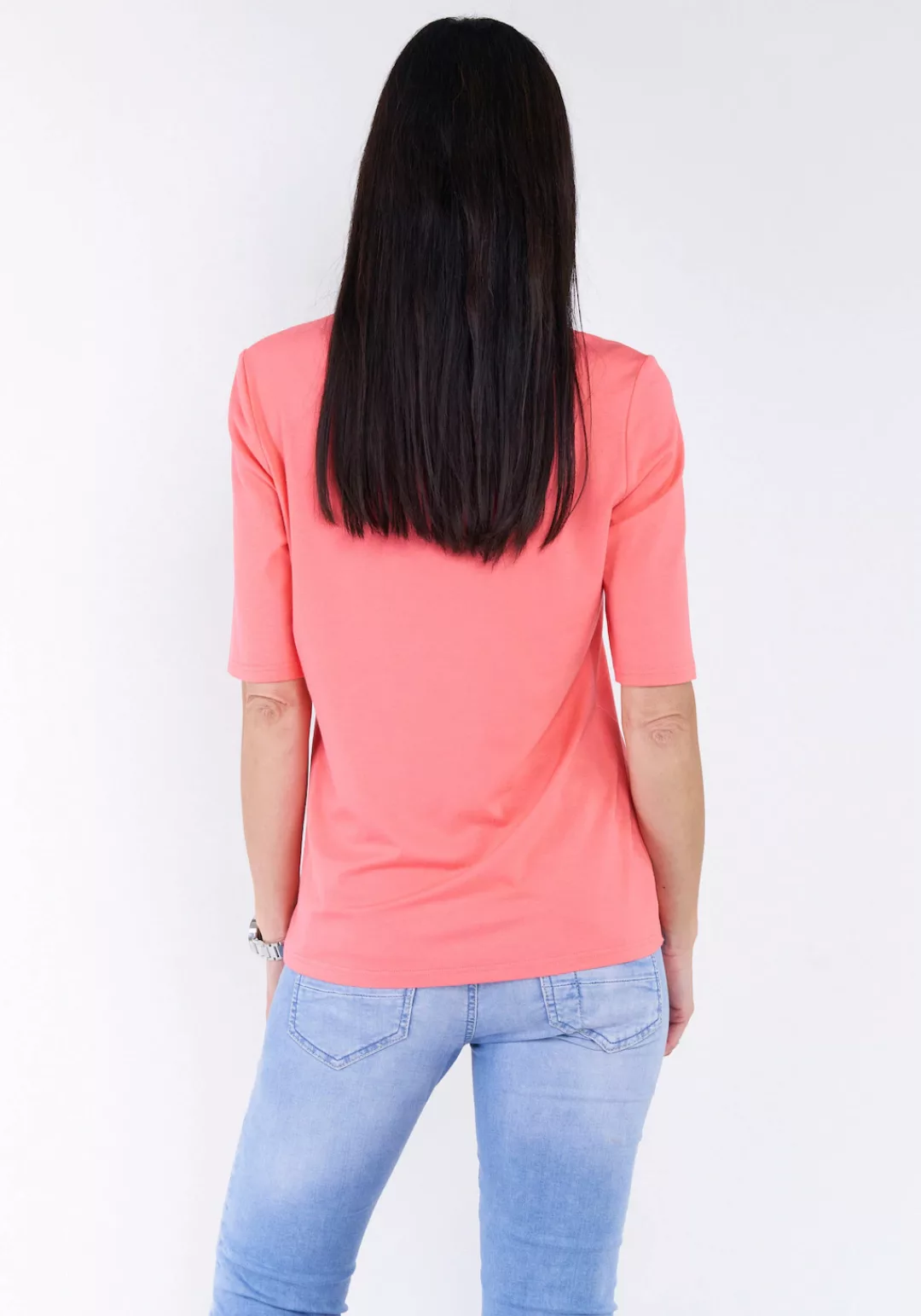 Seidel Moden T-Shirt mit Halbarm und Rundhalsausschnitt günstig online kaufen