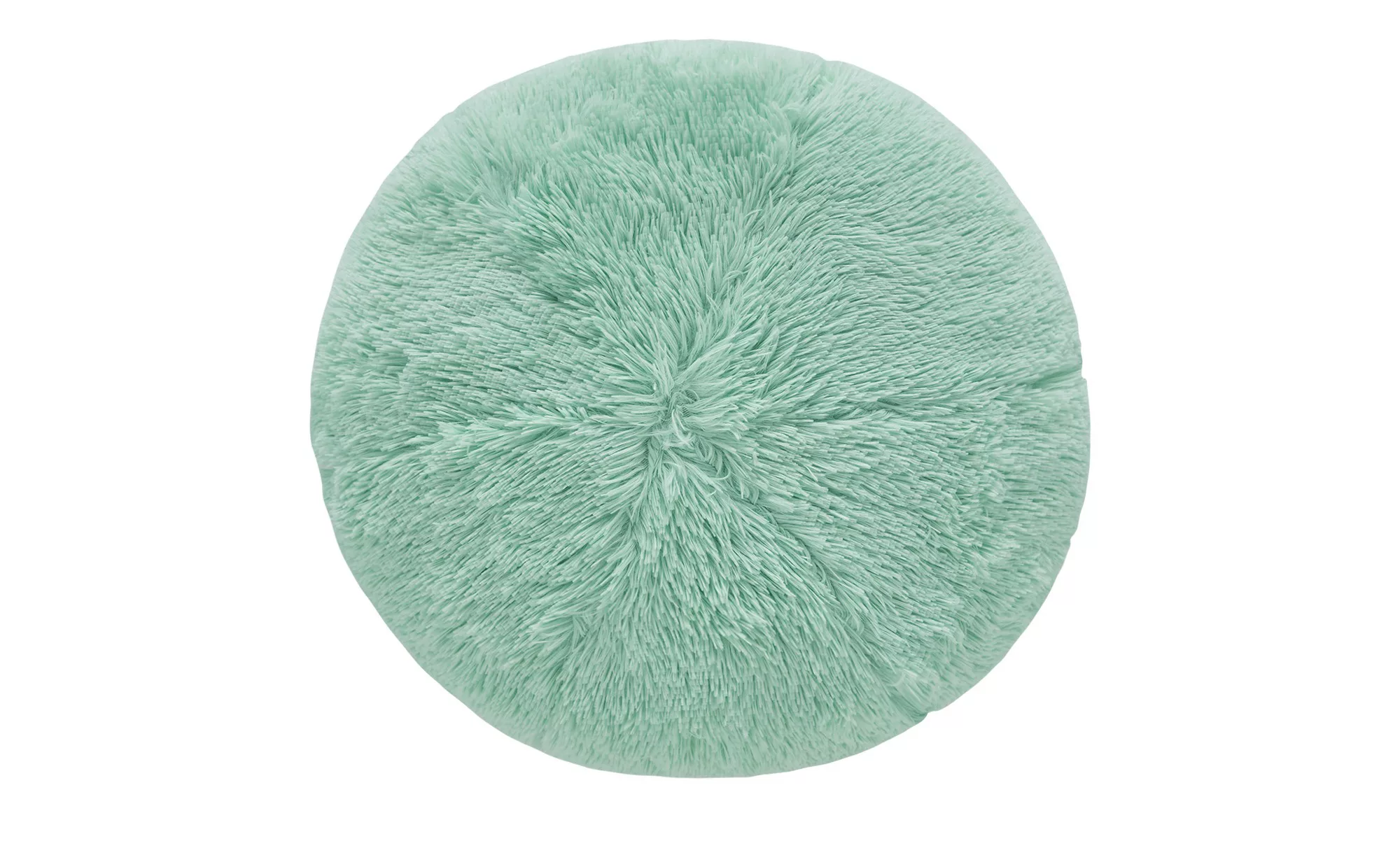 HOME STORY Pouf  Fluffi - grün - 100% Polyesterfüllung, 750gr. - Sconto günstig online kaufen