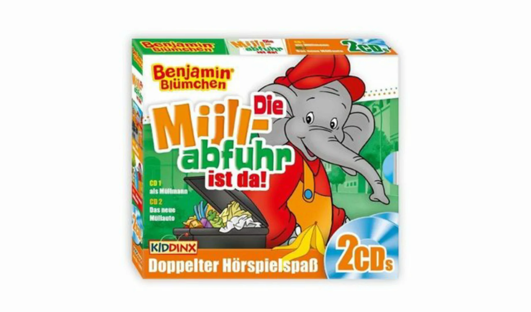 Kiddinx Hörspiel-CD Benjamin Blümchen - Die Müllabfuhr ist da!, 2 Audio-CD günstig online kaufen