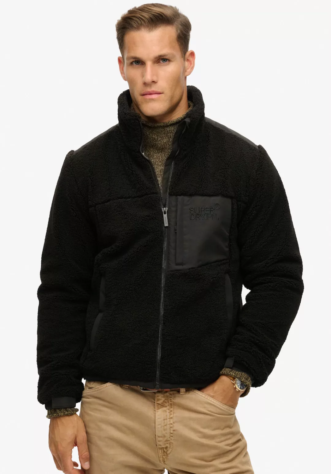 Superdry Fleecejacke "RELAXED FLEECE TREKKER JACKET" günstig online kaufen