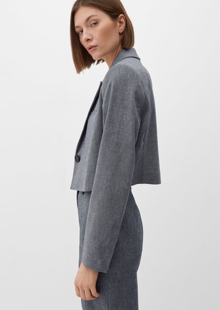 s.Oliver BLACK LABEL Jackenblazer Blazer in Cropped-Länge günstig online kaufen