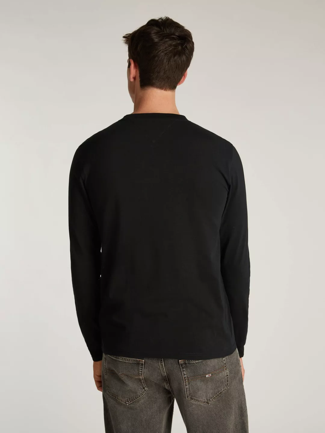 Tommy Jeans Plus Langarmshirt "TJM SLIM LINEAR CHEST LS TEE EXT", in Großen günstig online kaufen