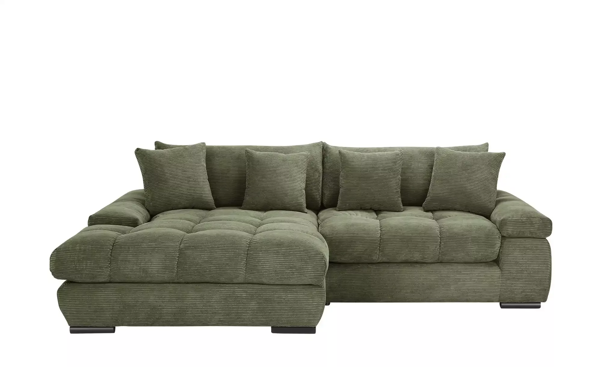 bobb Ecksofa mit trendigem Cordbezug Hella ¦ grün ¦ Maße (cm): B: 303 H: 96 günstig online kaufen