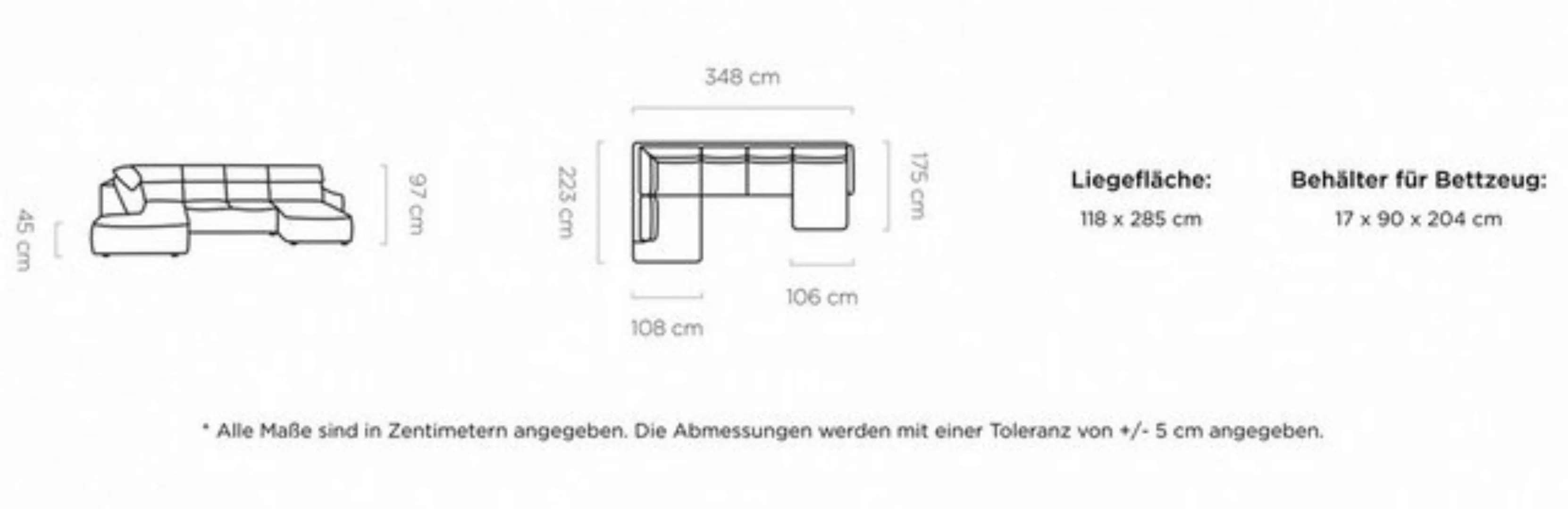 WOHNKLUSIV Wohnlandschaft Wohnlandschaft SANTORINI elektr. Sitztiefenanpass günstig online kaufen