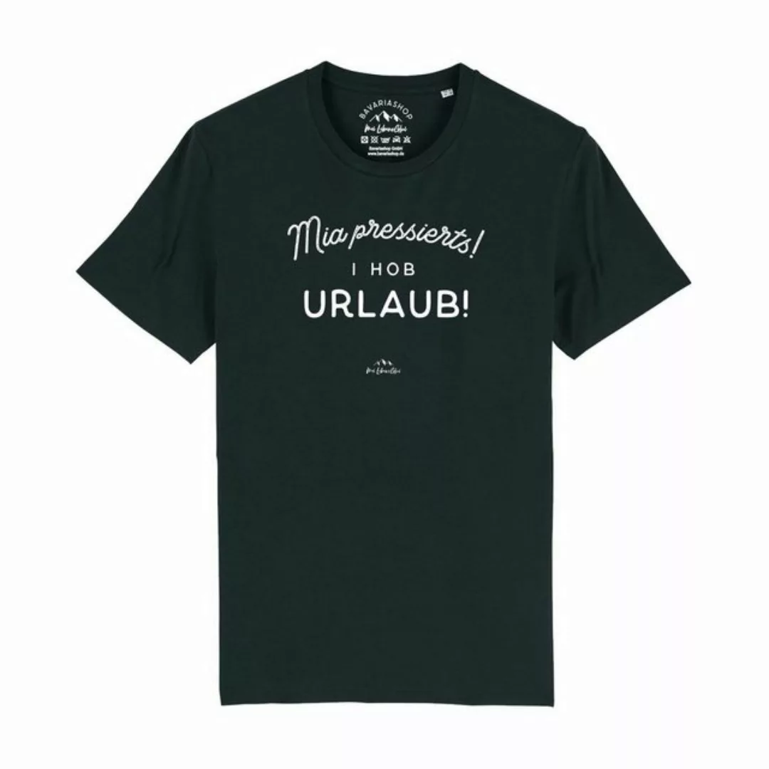 Bavariashop T-Shirt Herren T-Shirt "Mia pressierts! I hob Urlaub! günstig online kaufen