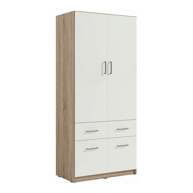 Lomadox Kleiderschrank TRIEST-166 Drehtürenschrank, 2-türig, 92cm breit, Ei günstig online kaufen