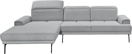 Musterring Ecksofa »MR 4580«, mit Kopf- und Sitztiefenverstellung, Metallfu günstig online kaufen