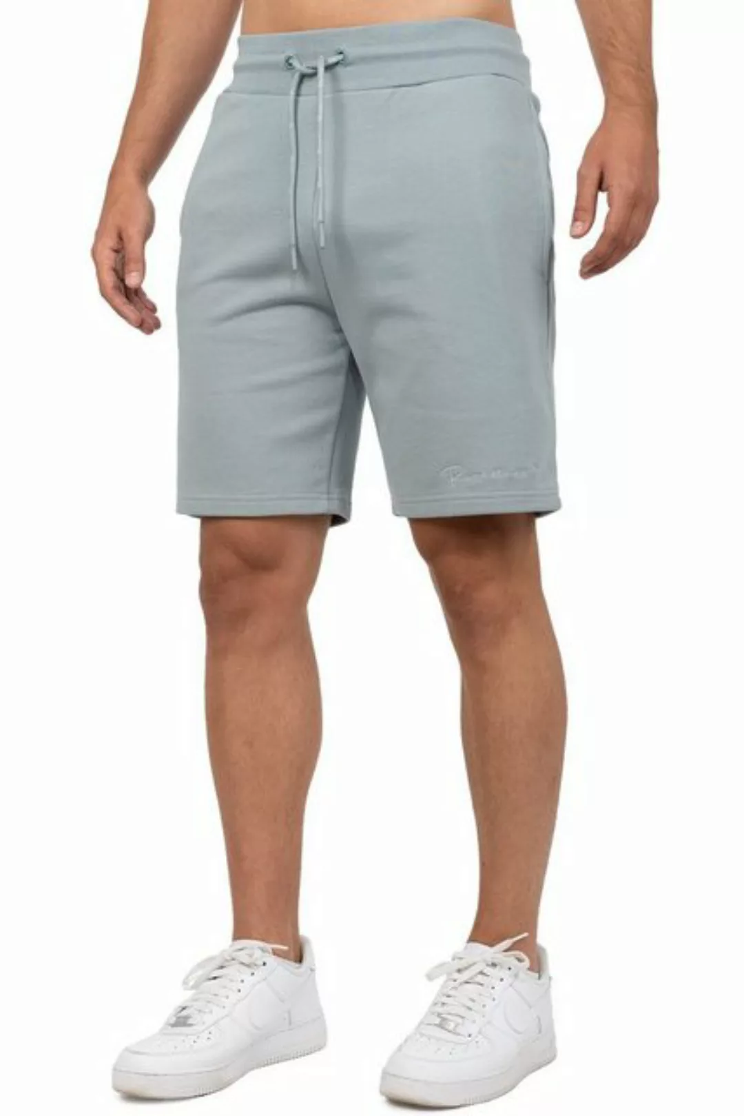 Reichstadt Shorts Basic Casual Kurze Hose 23RS036 Grey 4XL mit Stitching am günstig online kaufen