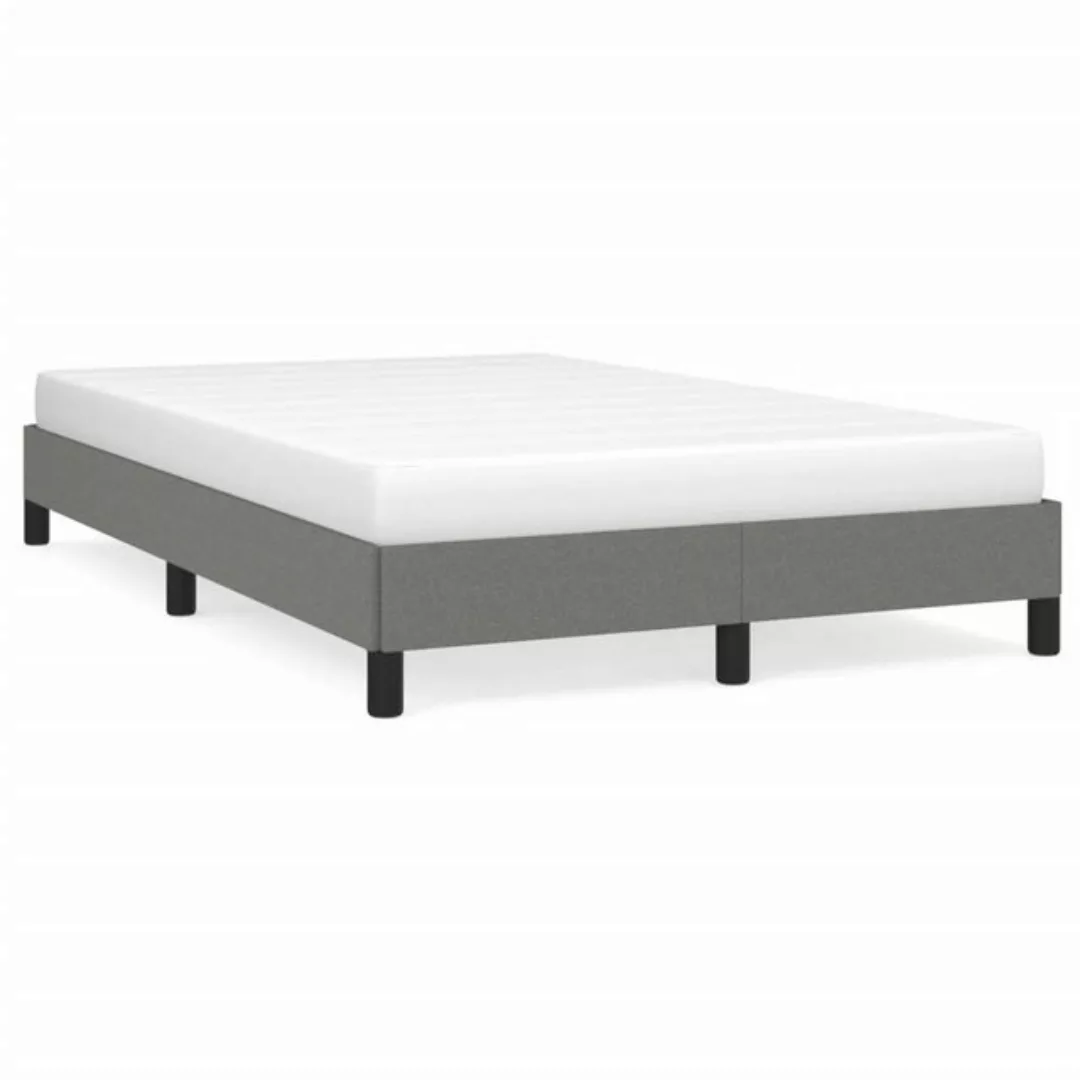 furnicato Bett Bettgestell Dunkelgrau 120x200 cm Stoff günstig online kaufen