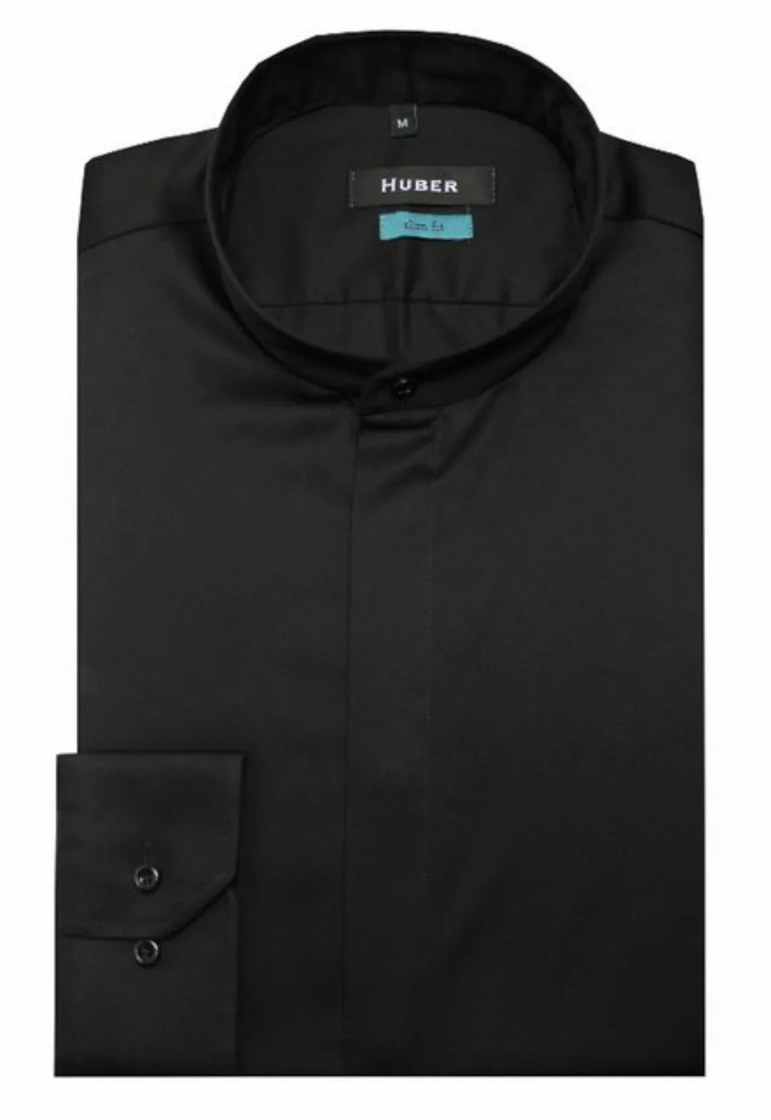 Huber Hemden Langarmhemd HU-0328 Slim Fit tailliert-körpernahe Form Stehkra günstig online kaufen