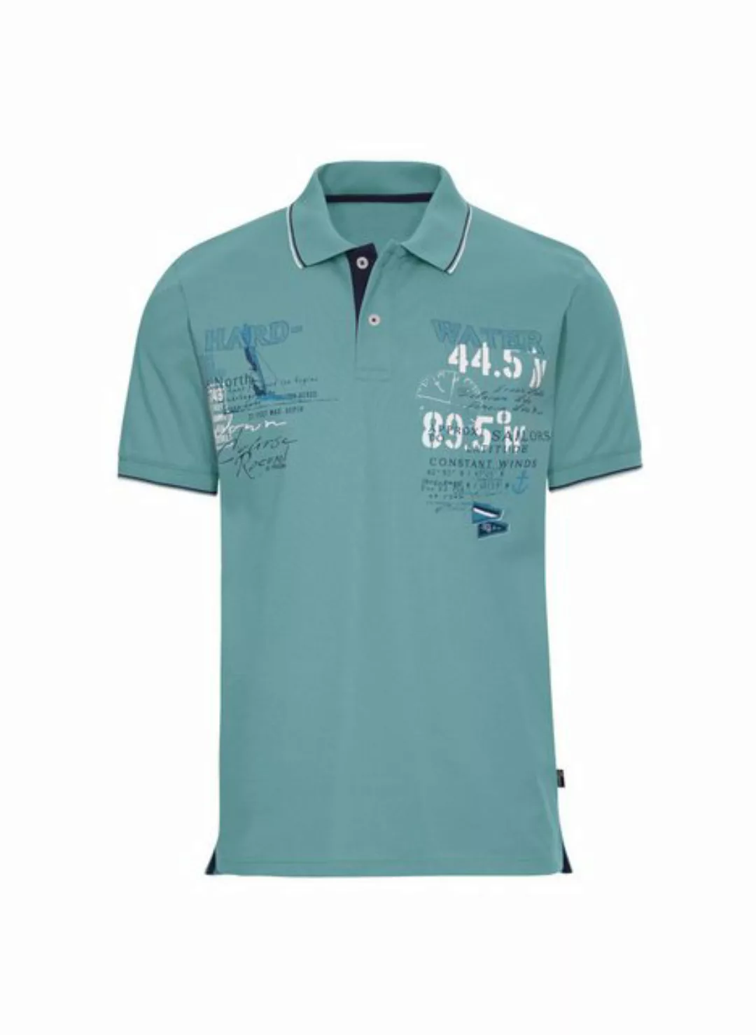 Trigema Poloshirt TRIGEMA Poloshirt mit maritimem Printmotiv (1-tlg) günstig online kaufen