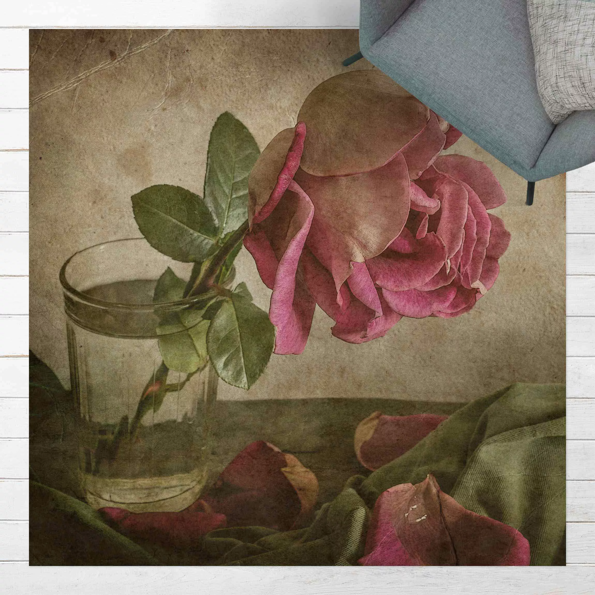 Vinyl-Teppich Tear of a Rose günstig online kaufen