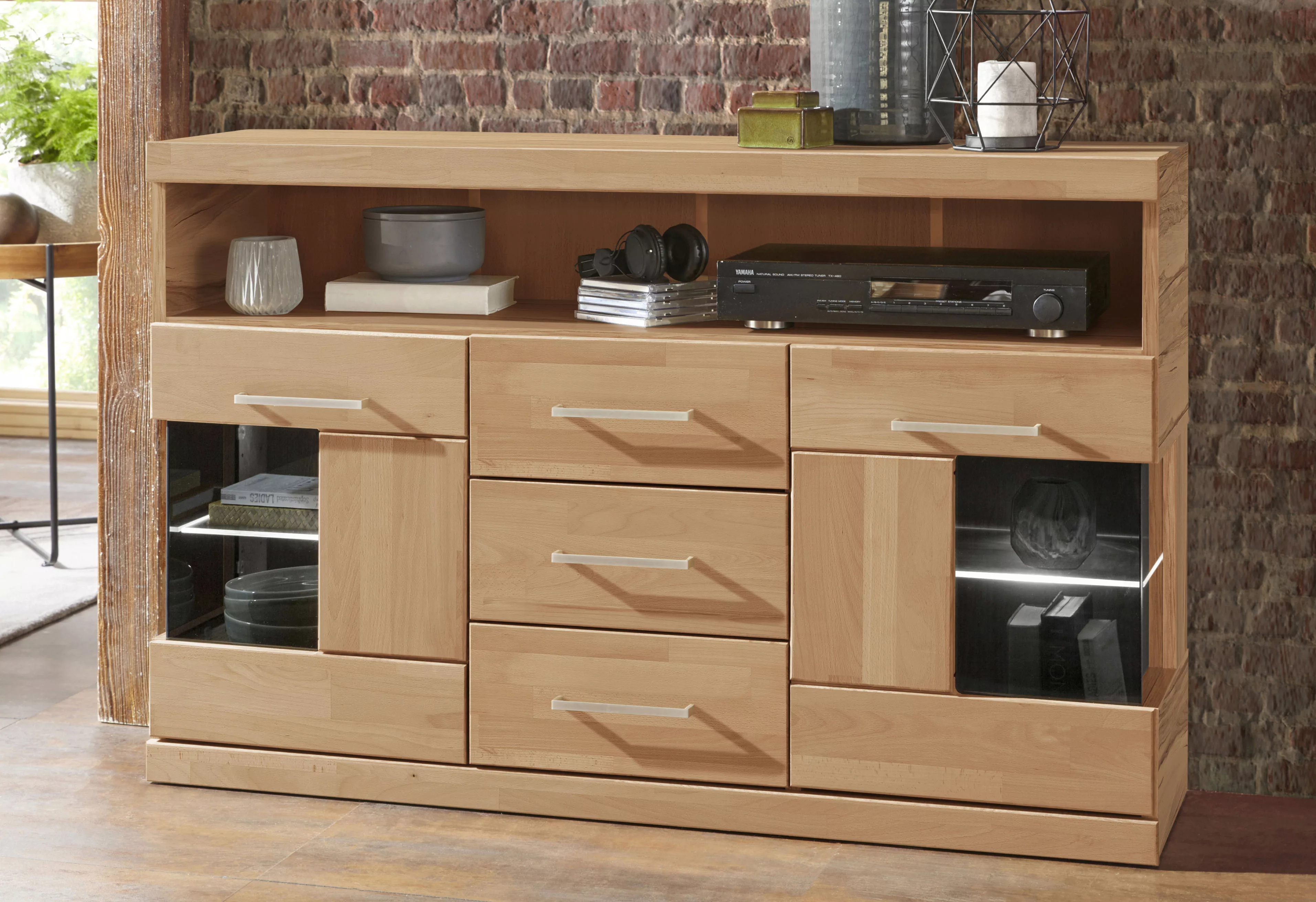 Home affaire Sideboard "Ribe", Breite 125 cm günstig online kaufen