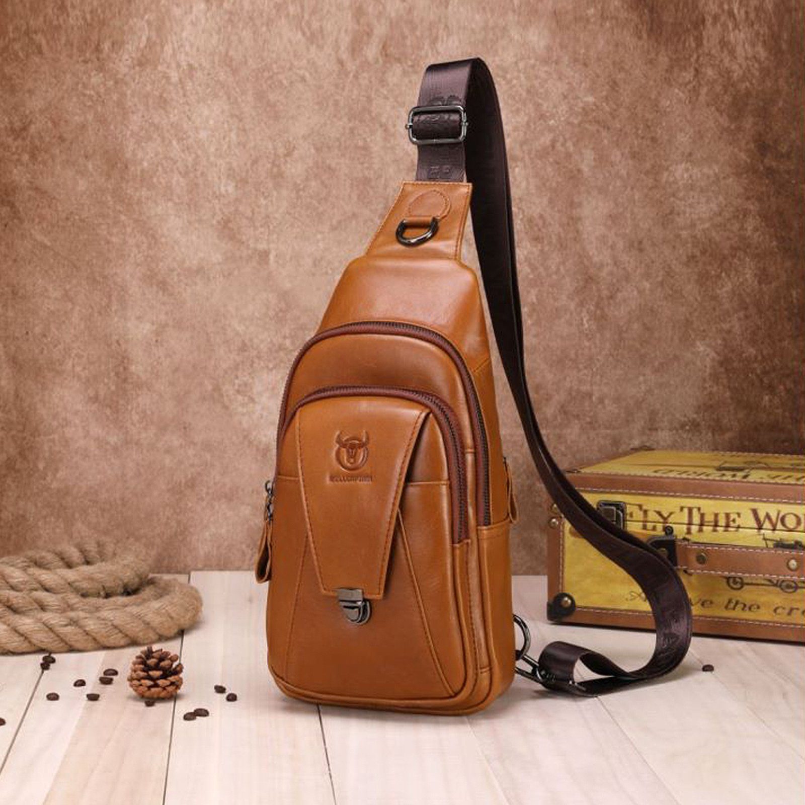 OKWISH Schultertasche Brusttasche Sling Schulter Rucksack günstig online kaufen
