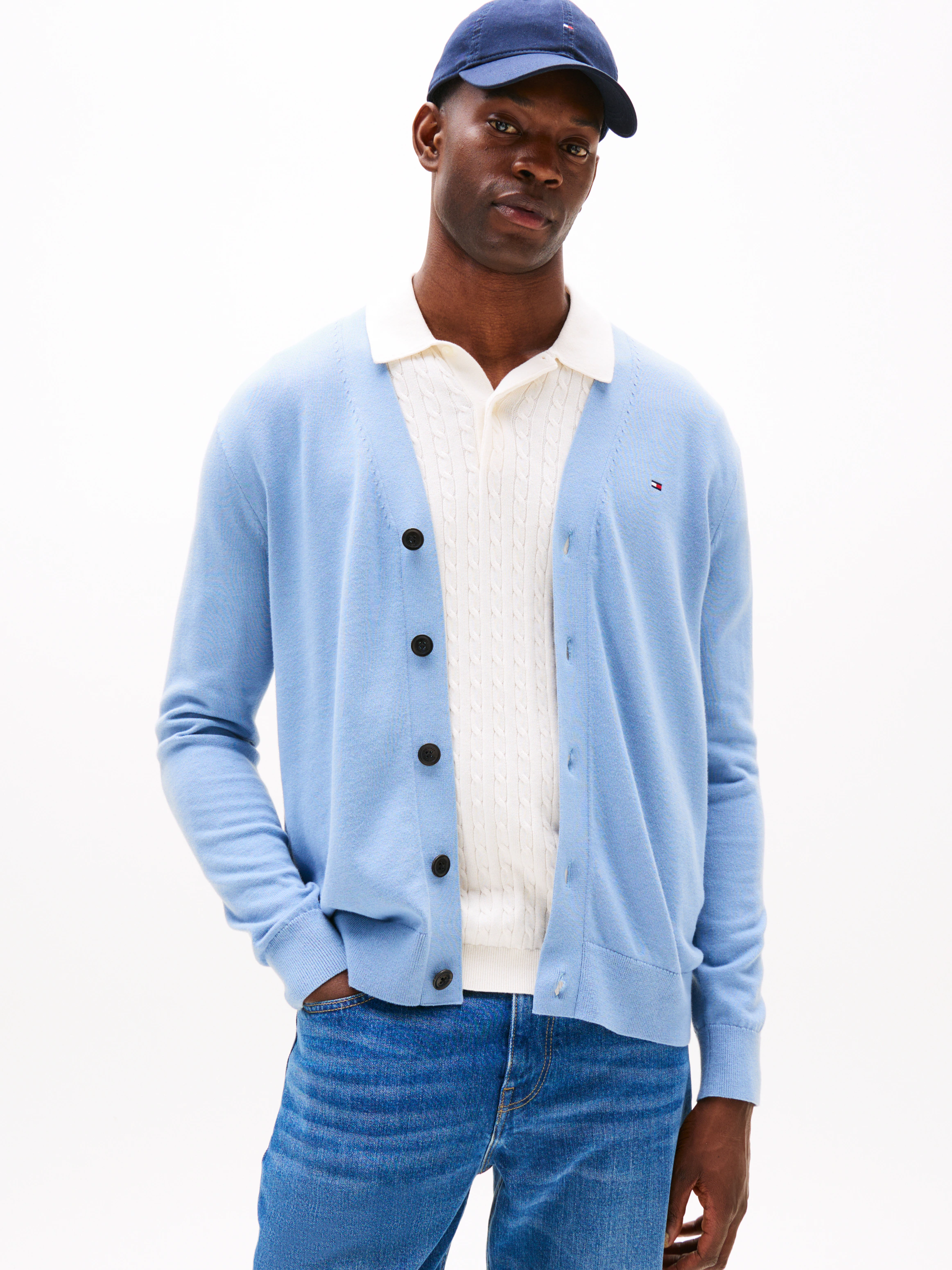 Tommy Hilfiger Strickjacke "ESSENTIAL COTTON CARDIGAN" günstig online kaufen