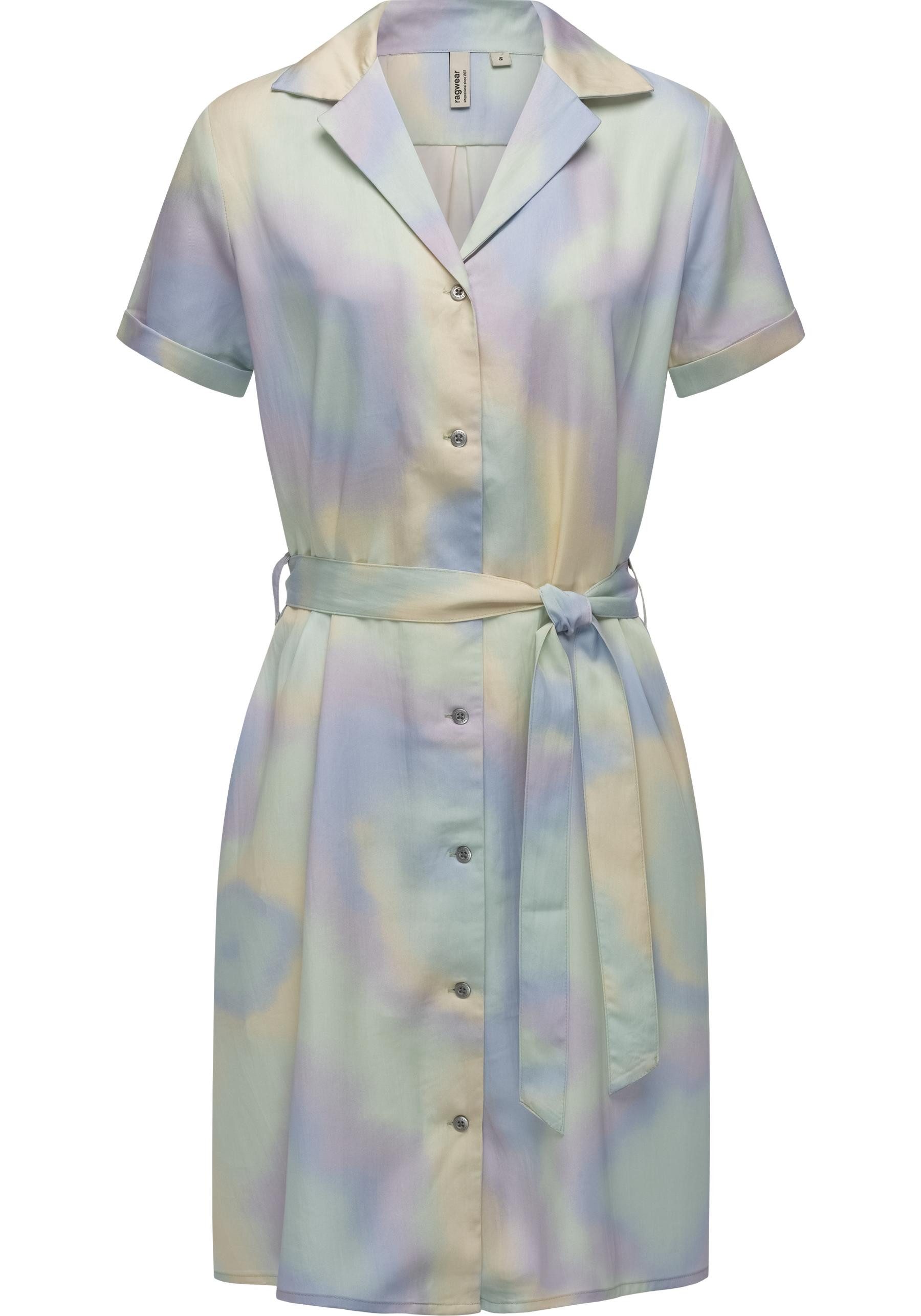 Ragwear Sommerkleid "Sawira", Gemustertes Midikleid mit Knopfleiste günstig online kaufen