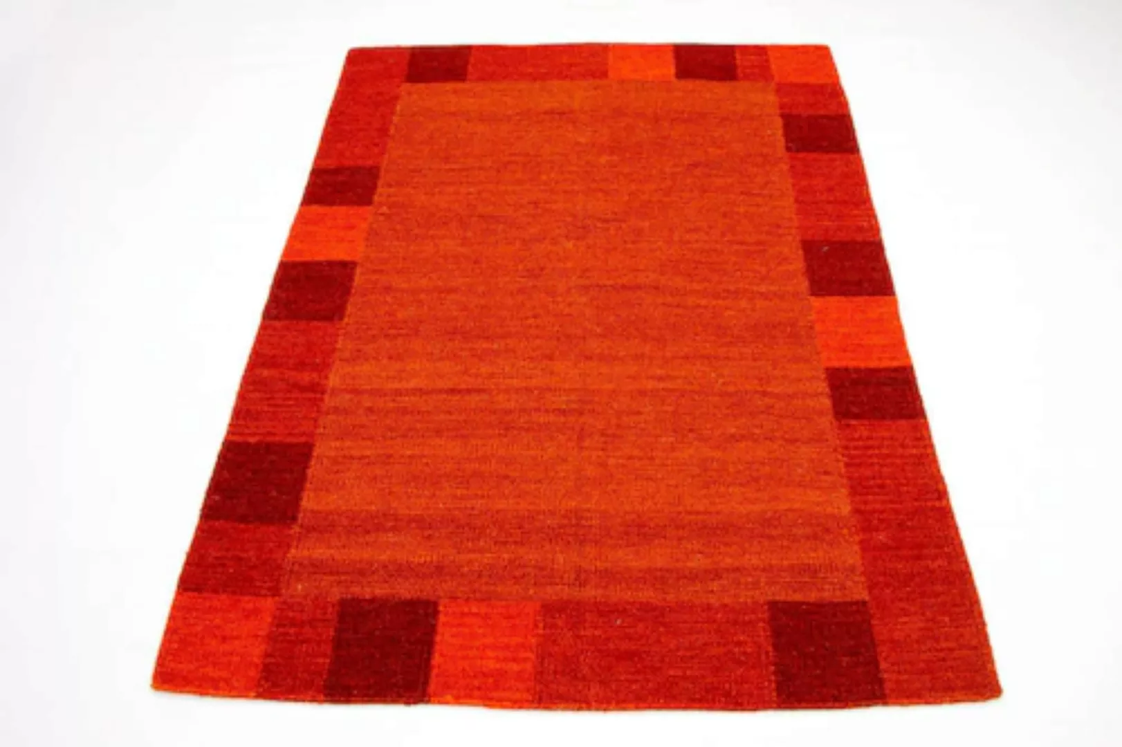 morgenland Wollteppich »Kelim Teppich handgewebt orange«, rechteckig, Kurzf günstig online kaufen