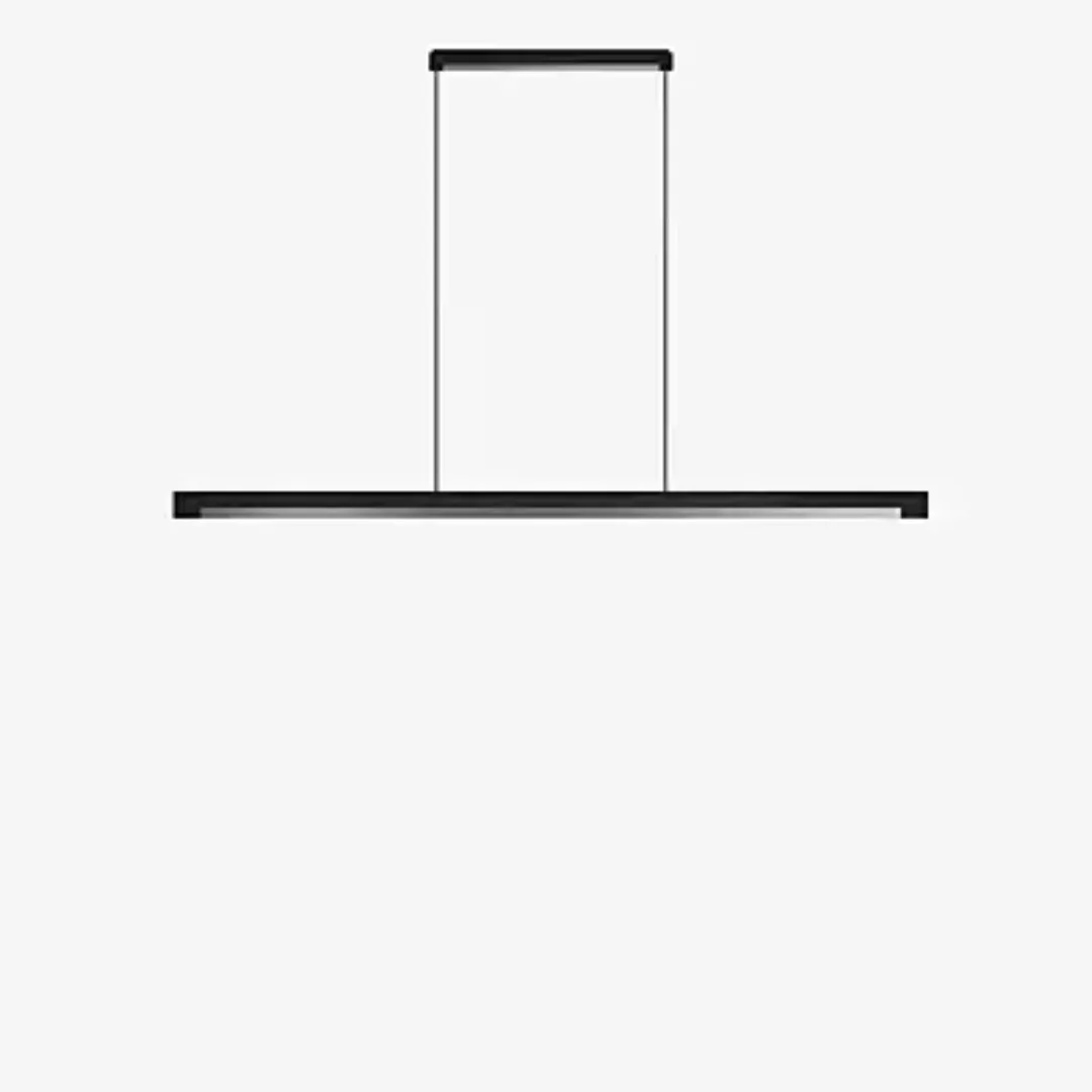 Light Point Inlay Linear Pendelleuchte LED, schwarz/silber - 140 cm günstig online kaufen