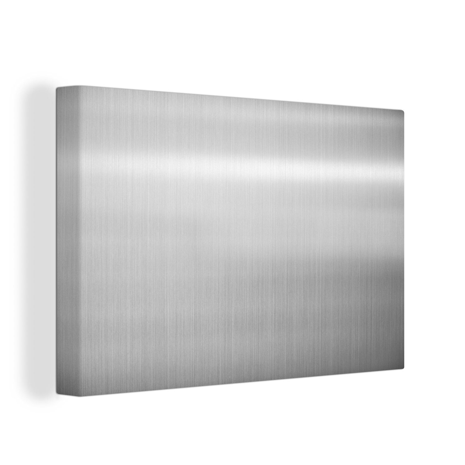 OneMillionCanvasses® Leinwandbild Metalldruck - Silber - günstig online kaufen