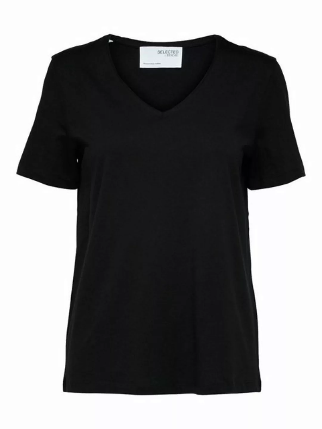 SELECTED FEMME T-Shirt SLFESSENTIAL SS V-NECK TEE NOOS günstig online kaufen