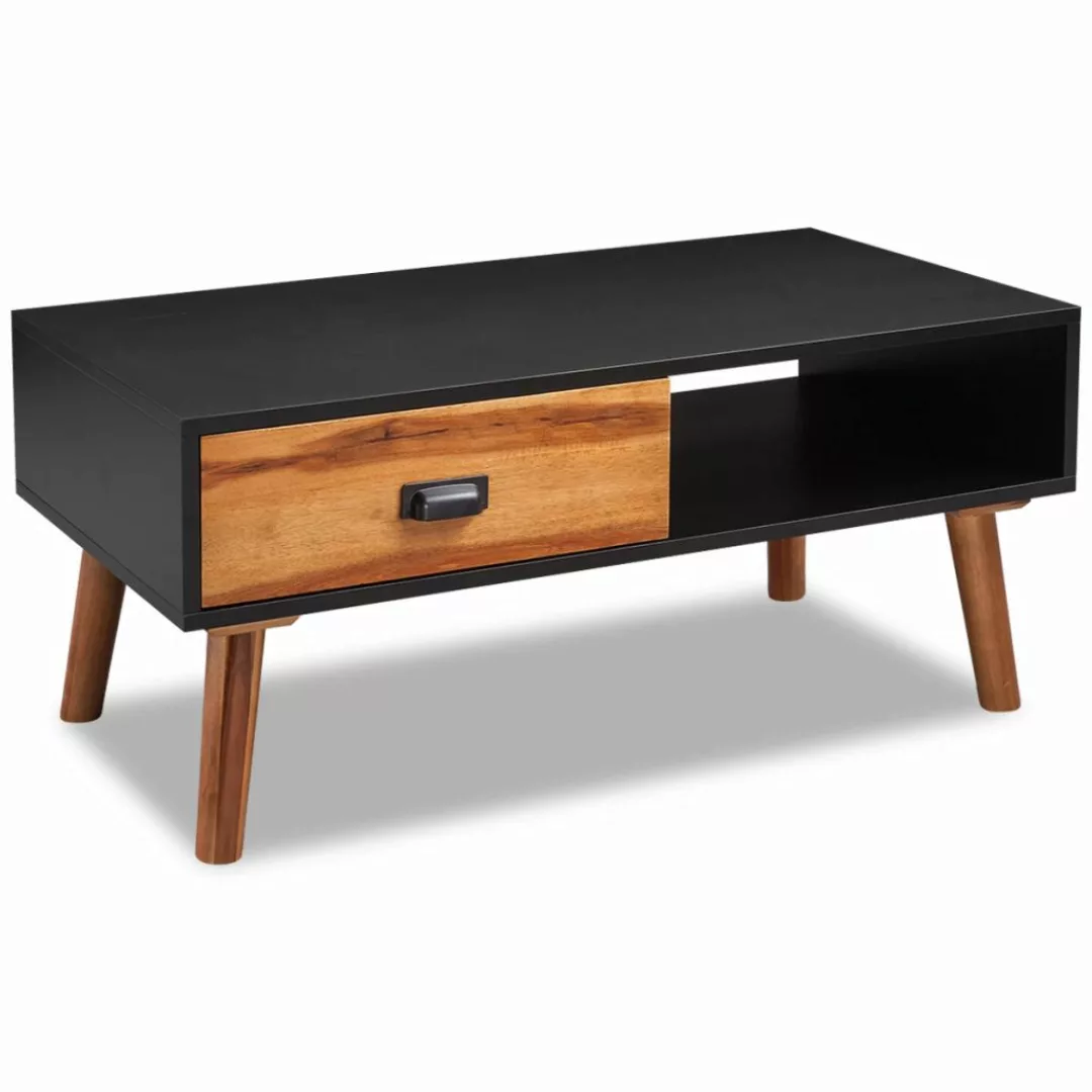 Couchtisch Akazienholz Massiv 90 X 50 X 40 Cm günstig online kaufen