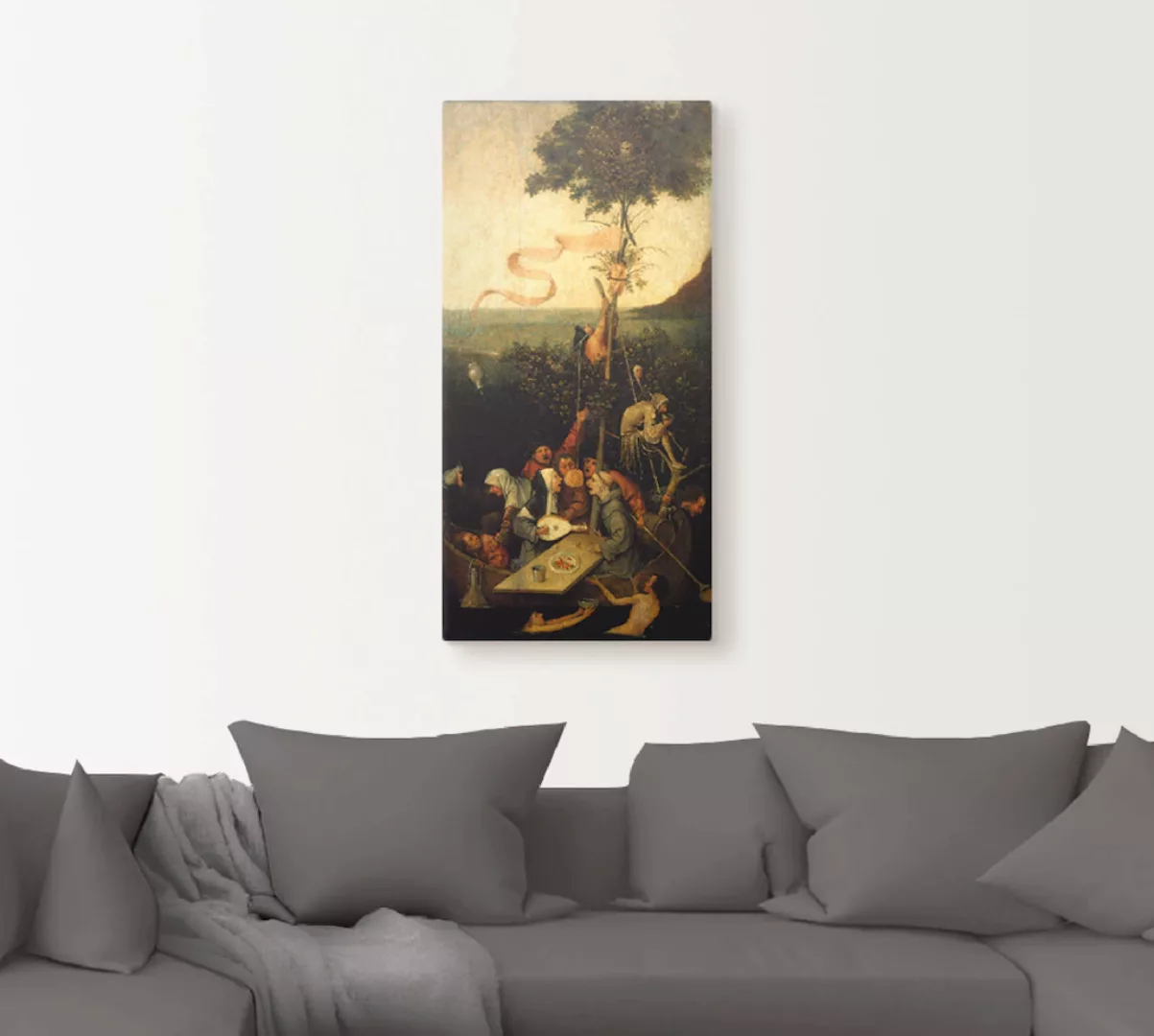 Artland Wandbild »Das Narrenschiff.«, Gruppen & Familien, (1 St.), als Lein günstig online kaufen