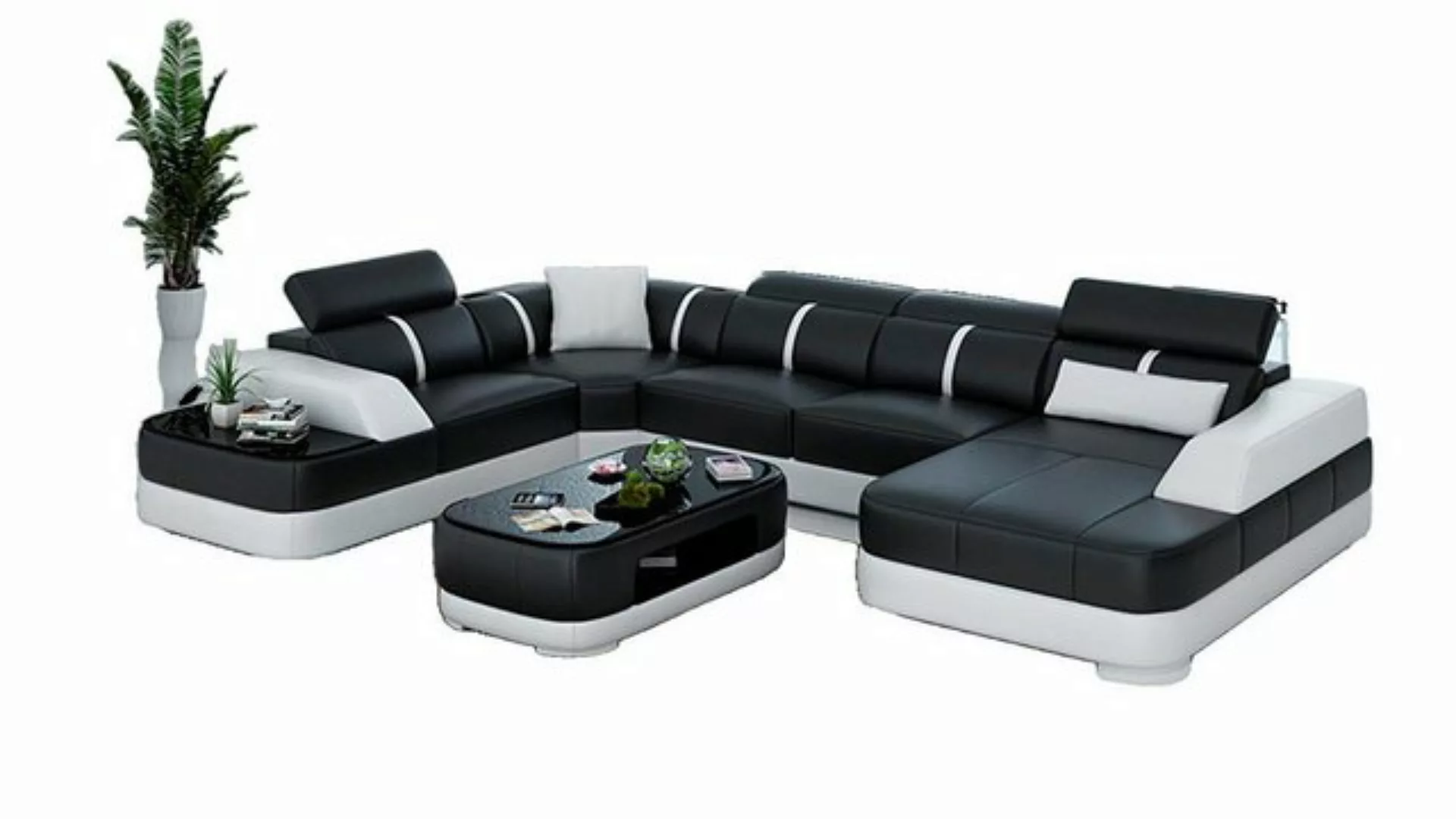 JVmoebel Ecksofa Design Eck Couch Sitz Leder Polster Ecke Wohnlandschaft So günstig online kaufen