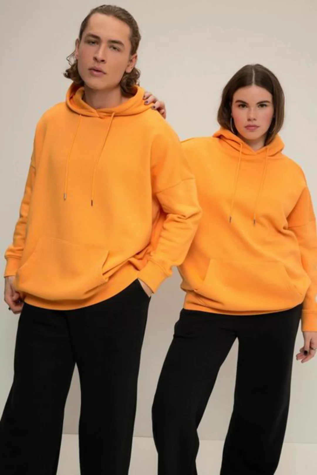 Studio Untold Sweatshirt Hoodie oversized Rücken-Print Kapuze Kängurutasche günstig online kaufen