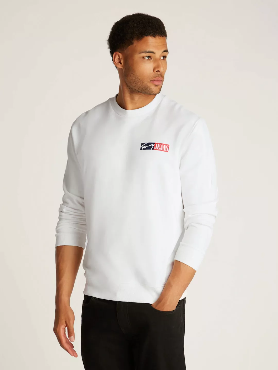 Tommy Jeans Sweatshirt "TJM REG ENTRY GRAPHIC CREW EXT", mit Logo günstig online kaufen