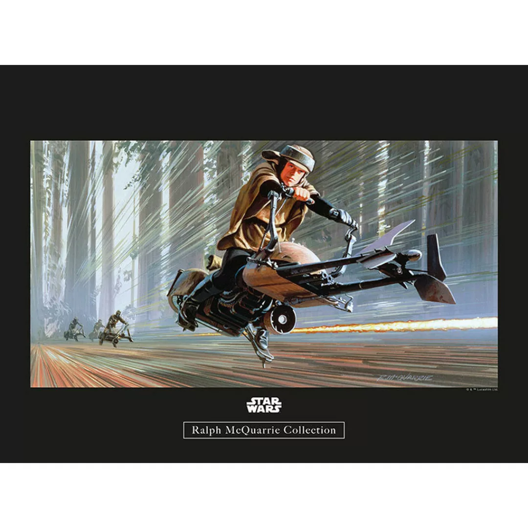 Komar Wandbild Star Wars Classic RMQ Endor Speeder Star Wars - Intro B/L: c günstig online kaufen