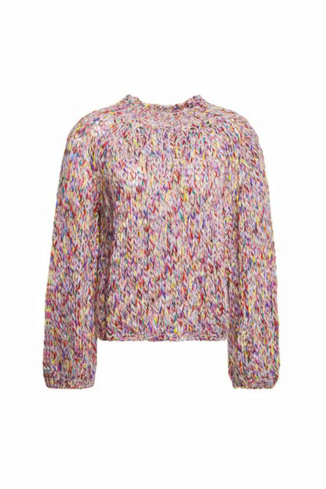 Rich & Royal Strickpullover Multicolour mock neck mit kleinem Stehkragen, m günstig online kaufen