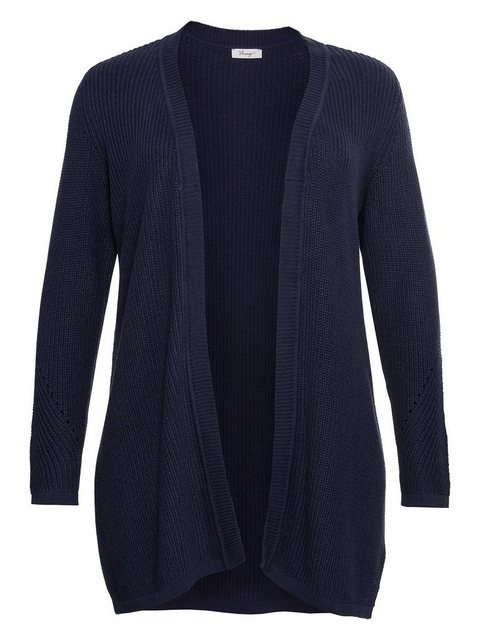 Sheego Longstrickjacke Große Größen aus Grobstrick, in offener Form günstig online kaufen