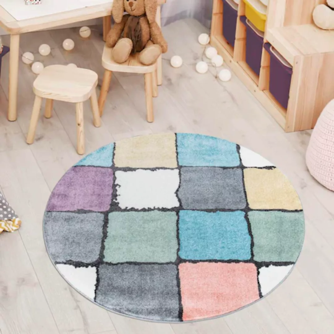 Carpet City Teppich »YOUNG919«, rund, 11 mm Höhe, Bunter Kinderteppich mit günstig online kaufen