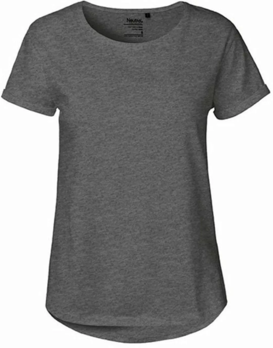 Neutral T-Shirt Neutral Bio-Damen-T-Shirt mit Roll-Up-Ärmeln günstig online kaufen