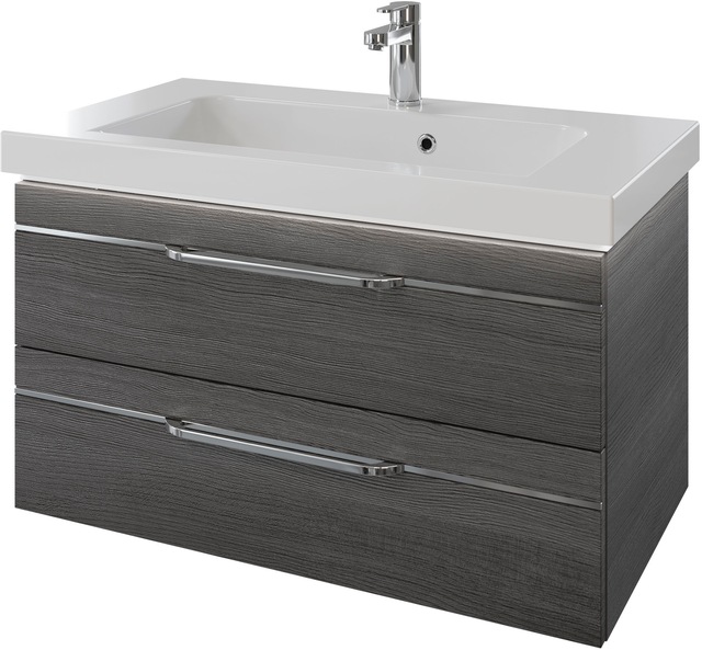Saphir Waschtisch "Serie Balto Mineralmarmor-Waschtisch mit Unterschrank, 9 günstig online kaufen
