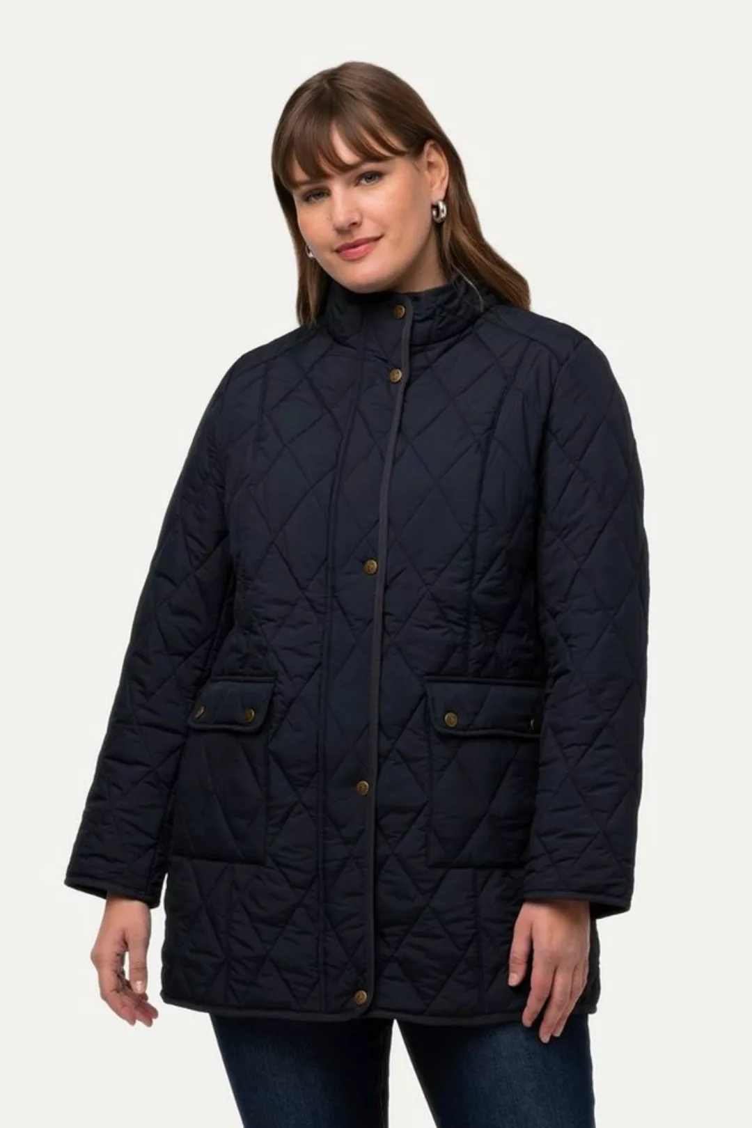 Ulla Popken Steppjacke Steppjacke wasserabweisend Fasanen-Futter günstig online kaufen