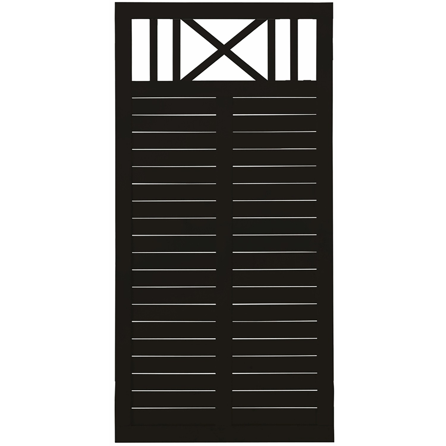 Plus Holz Sichtschutzzaun Nostalgi Nadelholz Schwarz 90 cm x 180 cm günstig online kaufen