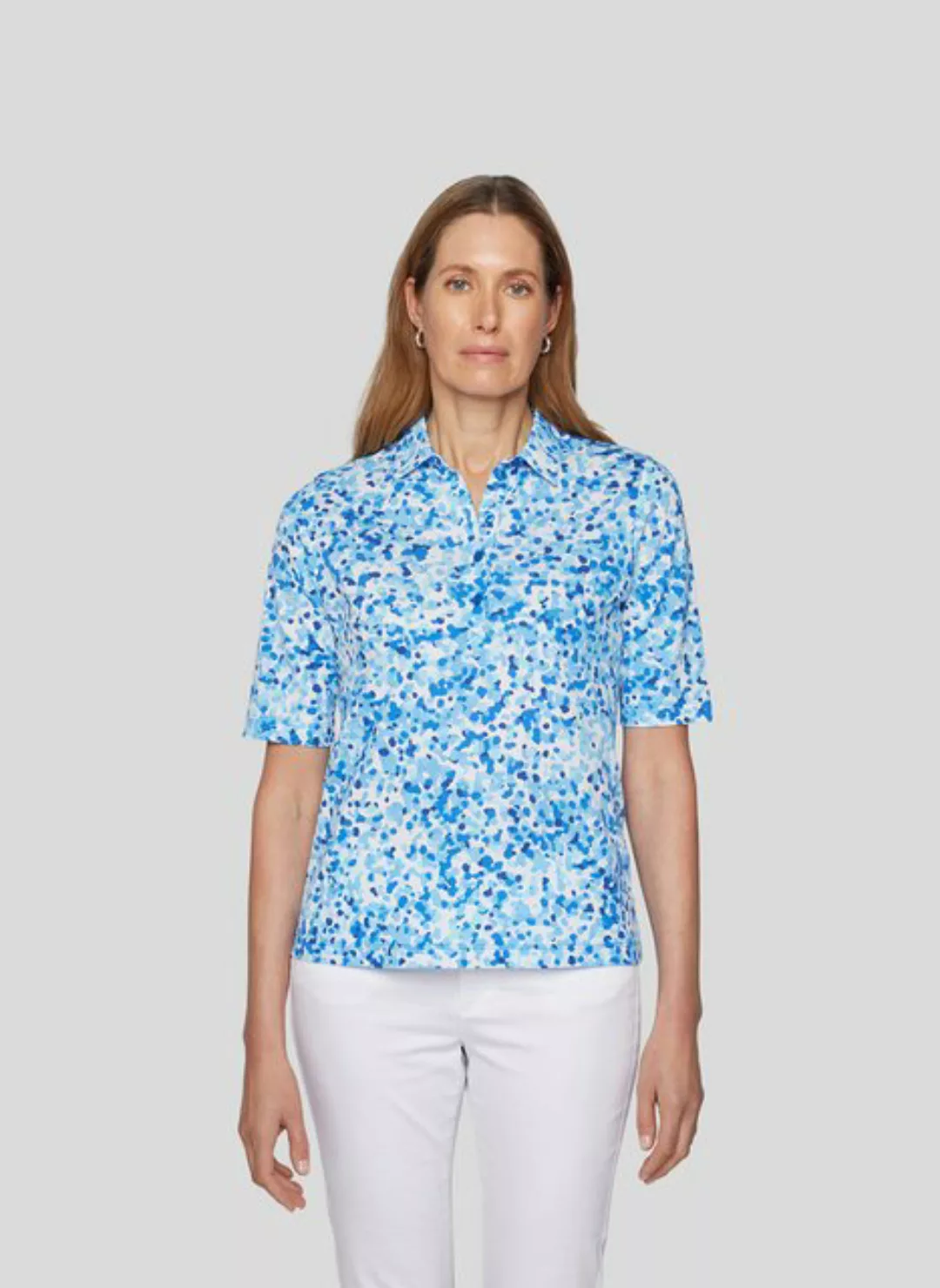 Rabe Print-Shirt Rabe Polo-Shirt mit Tupfenmuster günstig online kaufen