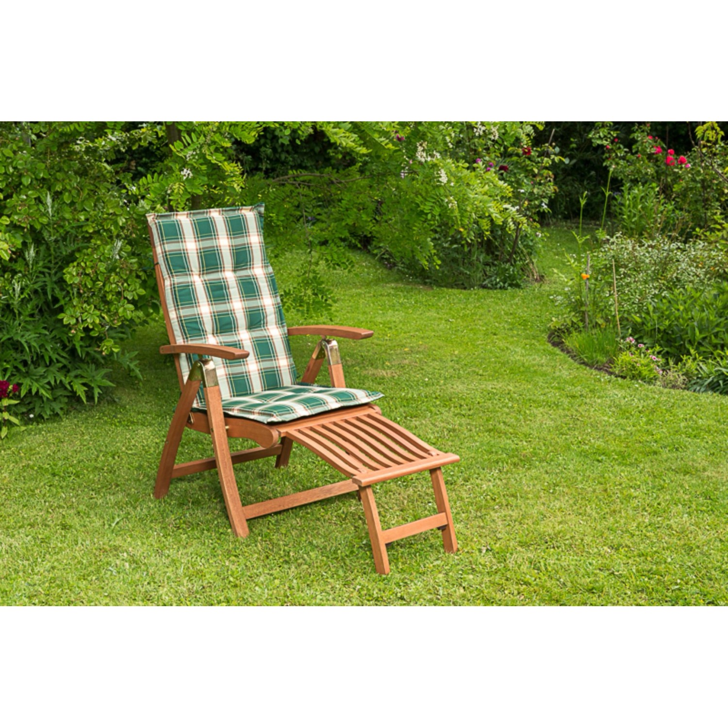 Merxx Comodoro Gartensessel Klappbar mit Fußteil inkl. Auflagen günstig online kaufen