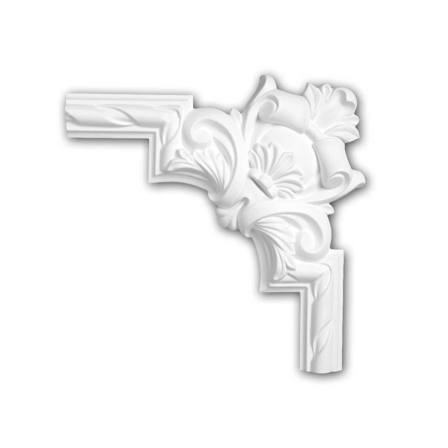 PROFHOME 152288 Eckelement für Wandleiste Zierelement dekoratives Element 2 günstig online kaufen