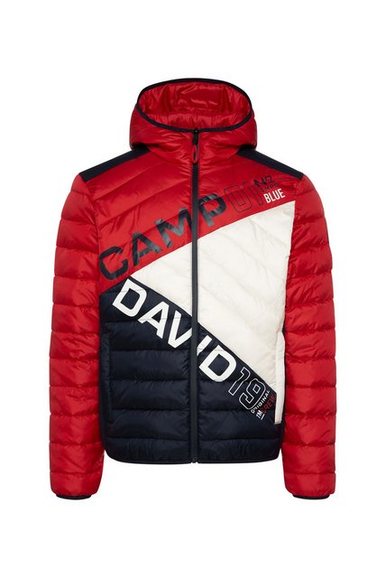 CAMP DAVID Steppjacke mit Colour-Blocking und Rücken-Print günstig online kaufen