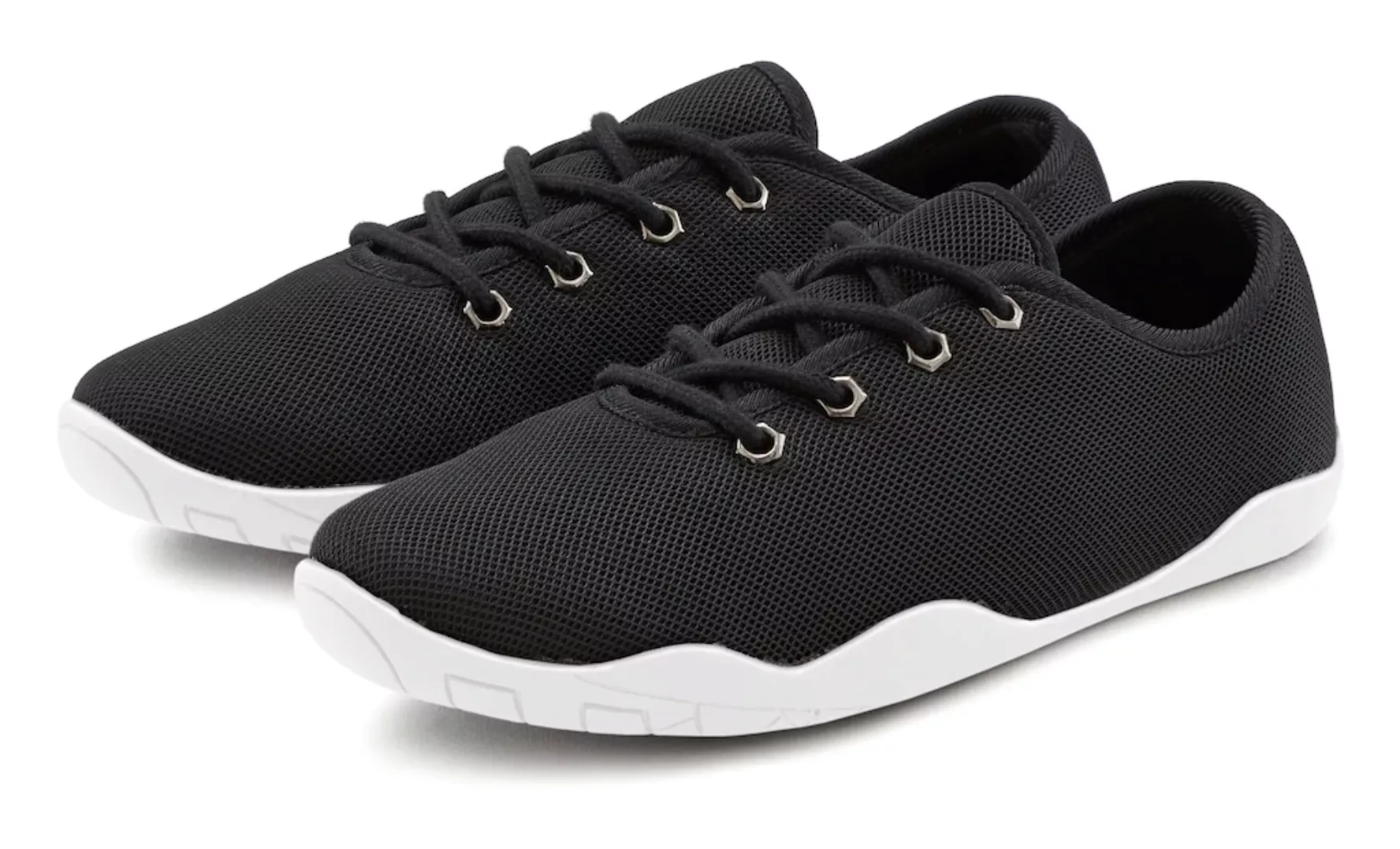 LASCANA Sneaker, mit ultraflache Sohle, superleicht, Schnürhalbschuhe, Unis günstig online kaufen