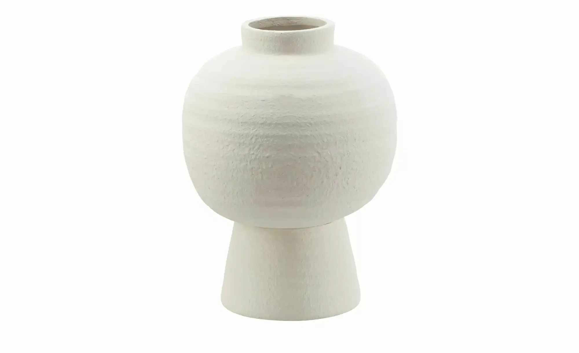 HOME STORY Vase   ¦ weiß ¦ Terracotta ¦ Maße (cm): H: 33  Ø: 25 Accessoires günstig online kaufen