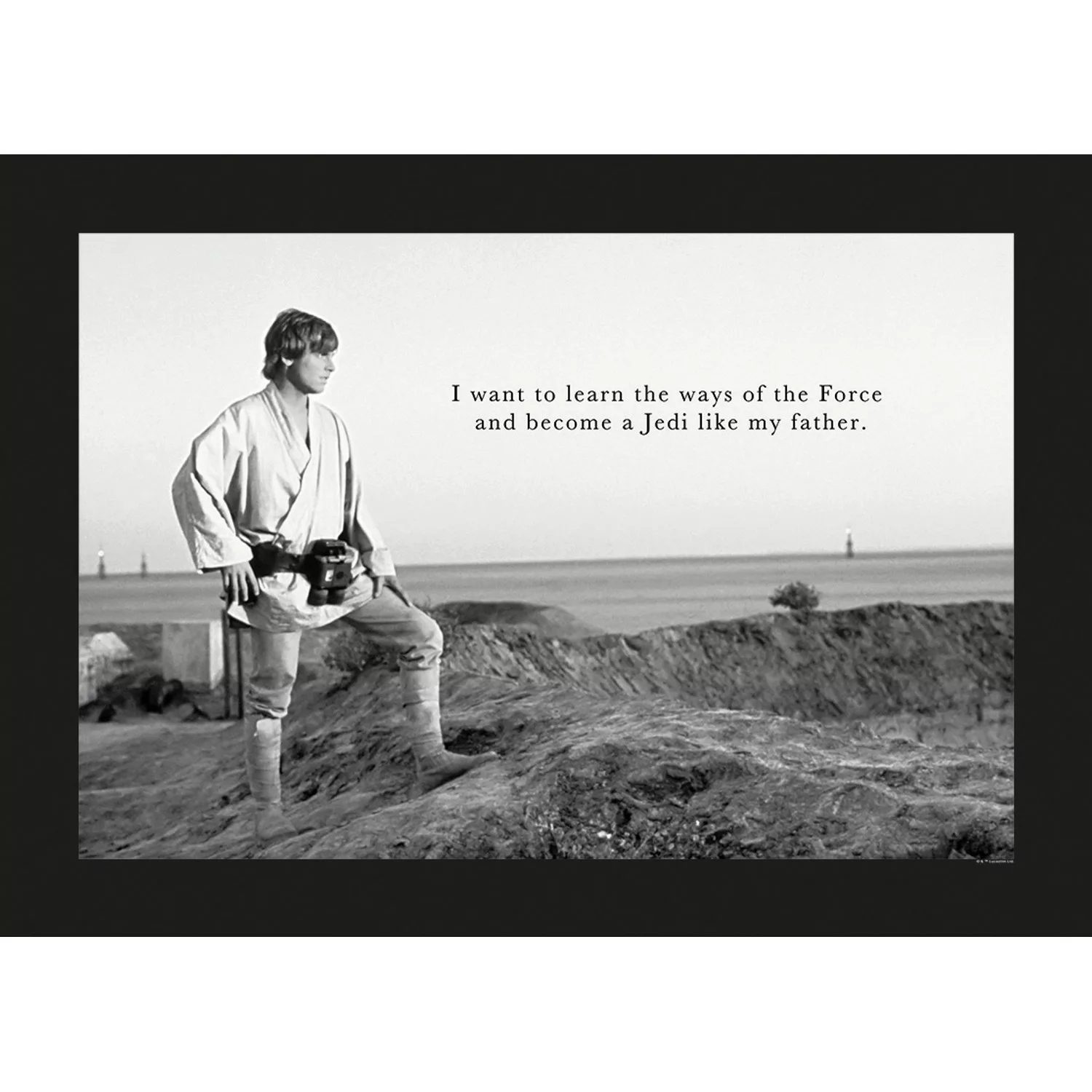 Komar Bild "Star Wars Classic Luke Quote", Star Wars, (1 St.), Wandbild zur günstig online kaufen