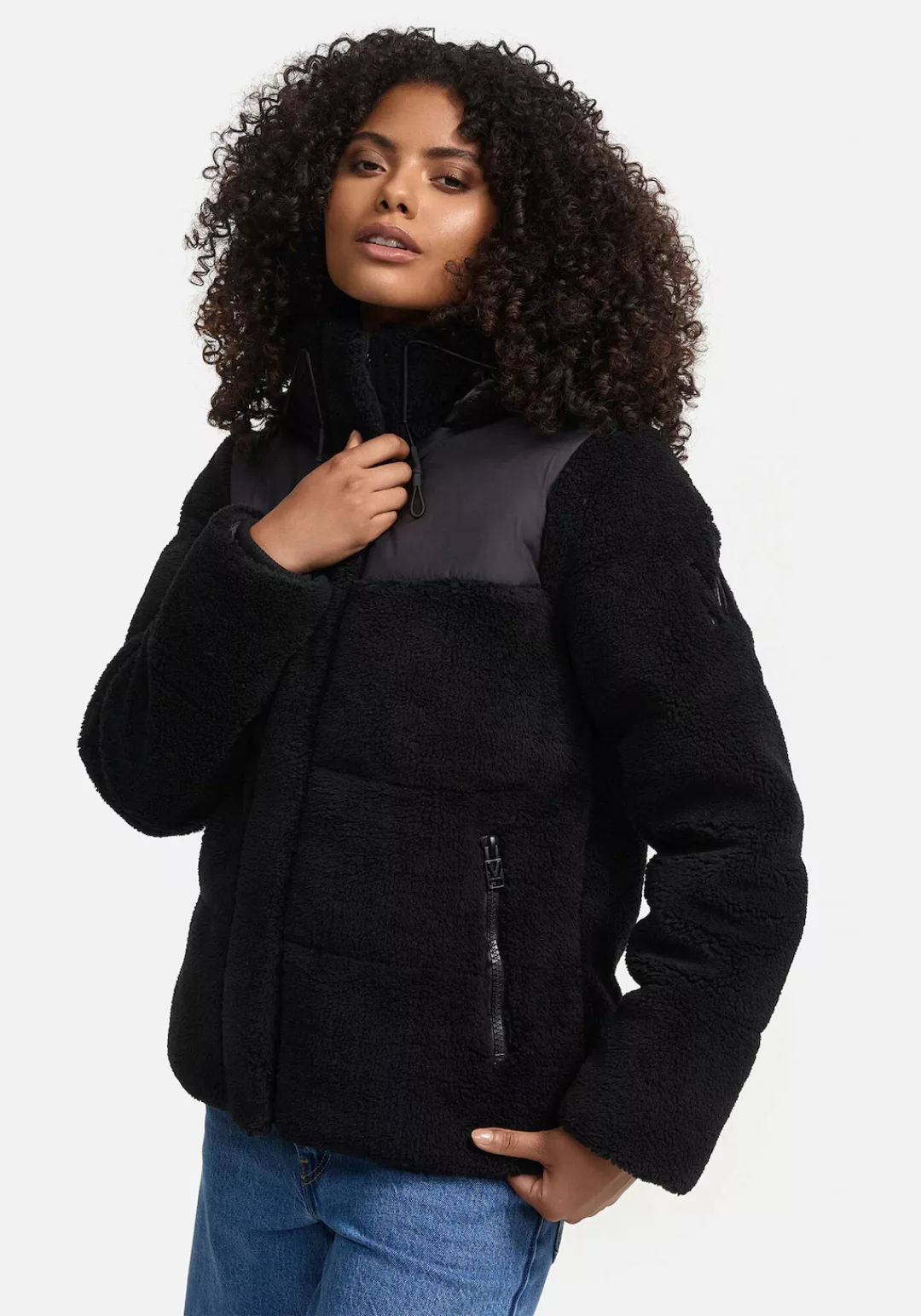 Marikoo Winterjacke Kaguraa warme Teddyfell Sherpa Jacke günstig online kaufen